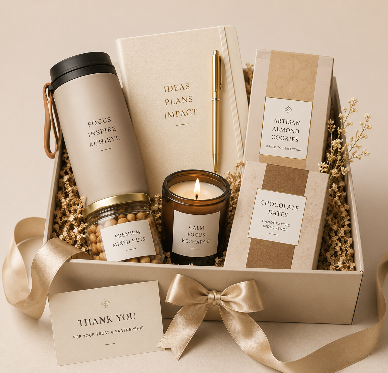 Curated corporate gift hamper